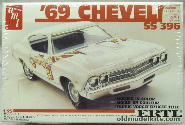 AMT 1/25 1969 Chevrolet Chevelle SS 396  - Stock  / Custom, 6567 plastic model kit
